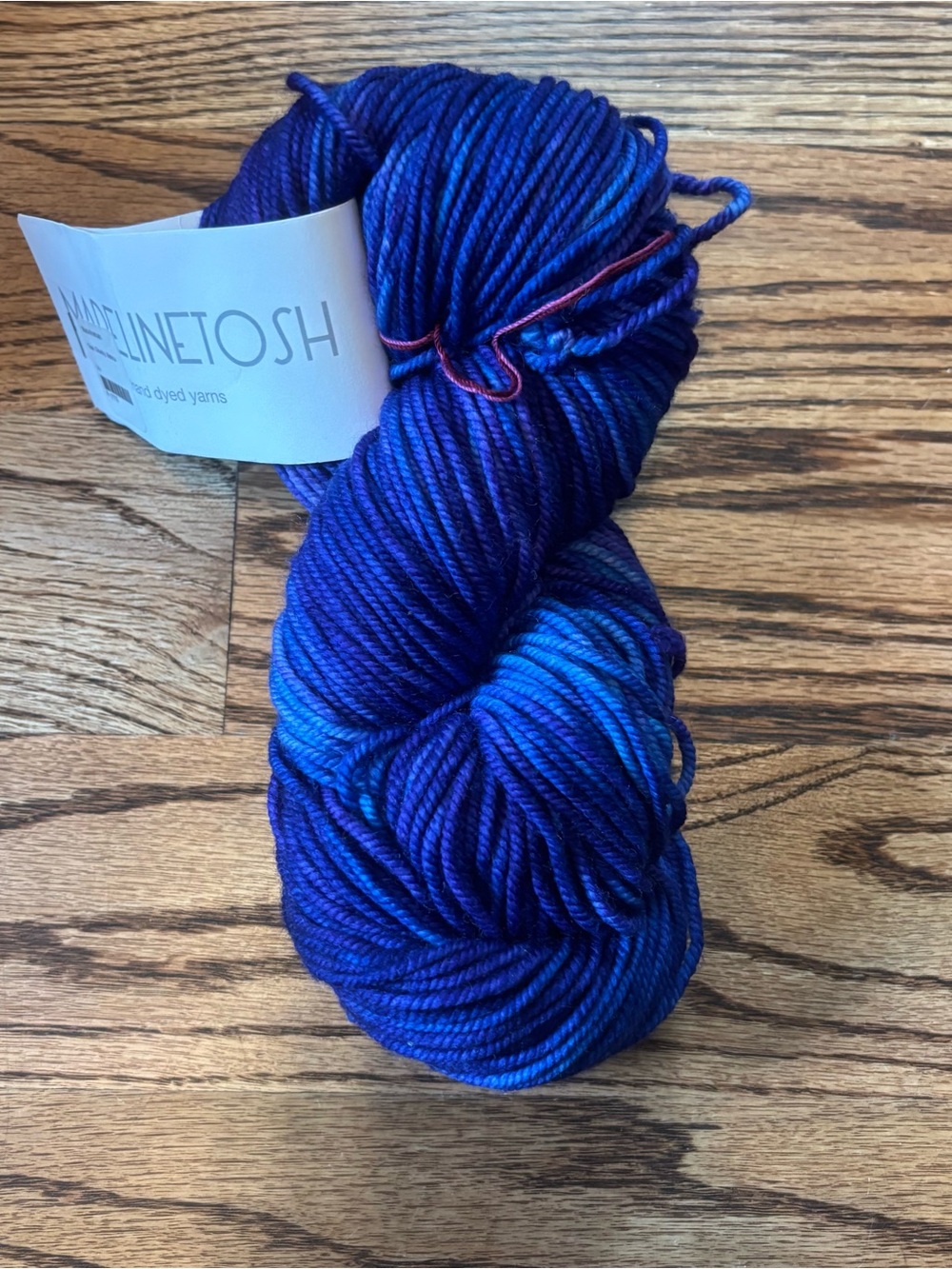 Madelinetosh Yarn Tosh Chunky Vishnu Deep Purple 100% Superwash Merino Wool Knit